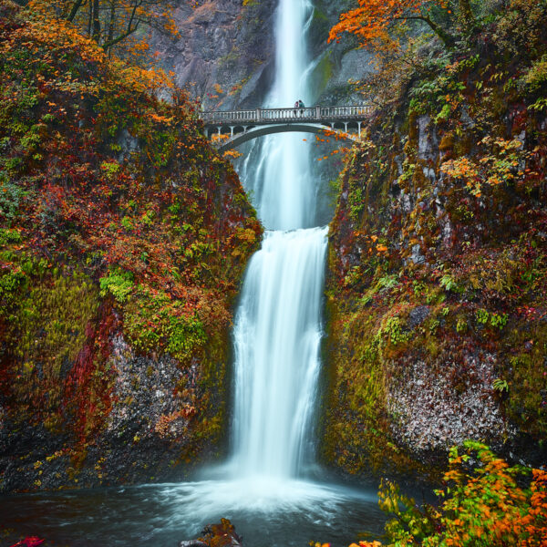 Multnomah Falls. Waterfalls, Rivers photo. Columbia River Gorge, OR