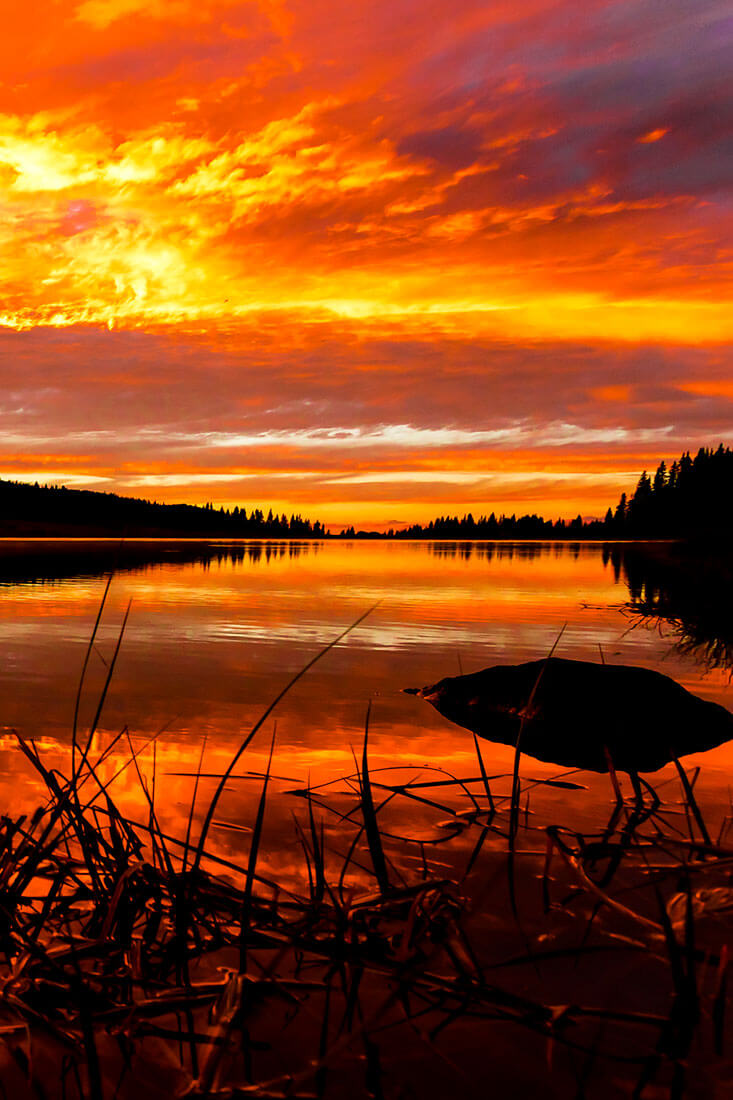 Mesa Fire. Grand Mesa, CO. Sunsets photo