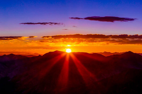 Sunrise at 14,058ft