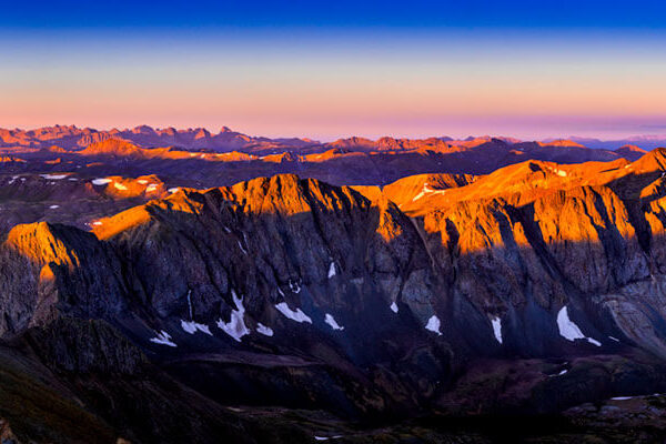Alpen Glow Over The San Juans