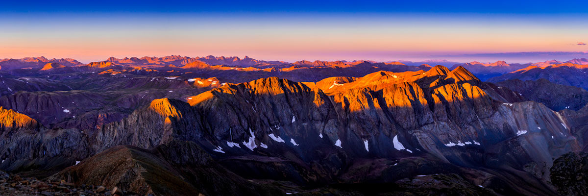 Alpen Glow Over The San Juans