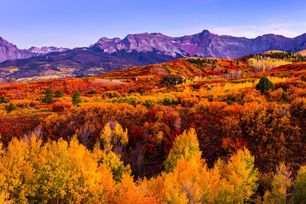 Autumn Sunset on the Dallas Divide