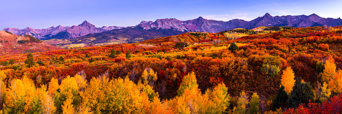 Autumn Sunset on the Dallas Divide