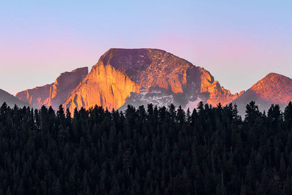 Morning Glow on Longs Peak