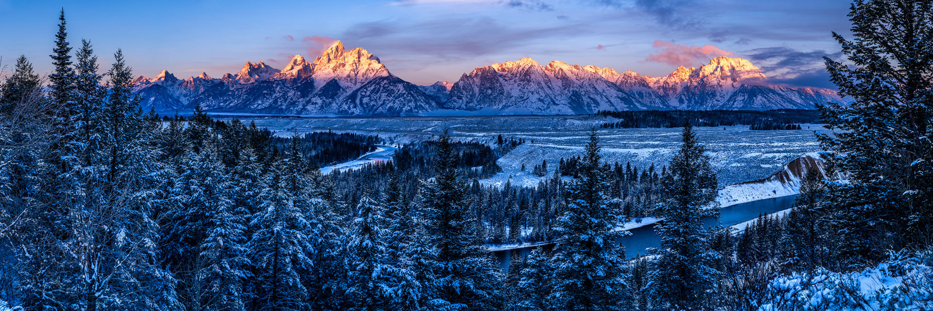 Snowy Snake River Sunrise