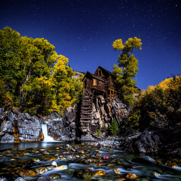Old Mill by Moonlight